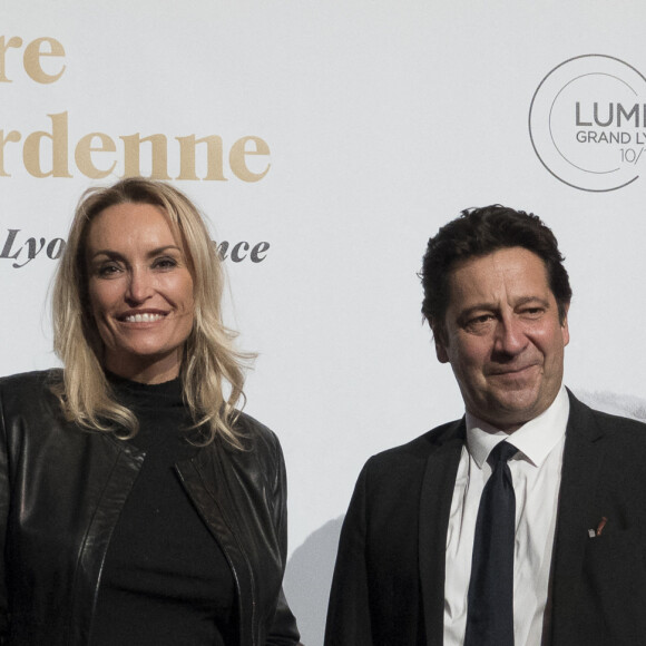 Christelle Bardet et laurent gerra, lors de la cérémonie de clôture de la 12e édition du Festival du film Lumière à Lyon, du 10 au 18 octobre 2020. Le festival rend, cette année, hommage aux cinéastes belges Jean-Pierre et Luc Dardenne, doubles lauréats de la Palme d'Or. Lyon, le 16 octobre 2020. © Sandrine Thesillat / Panoramic / Bestimage 