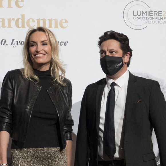 Christelle Bardet et laurent gerra, lors de la cérémonie de clôture de la 12e édition du Festival du film Lumière à Lyon, du 10 au 18 octobre 2020. Le festival rend, cette année, hommage aux cinéastes belges Jean-Pierre et Luc Dardenne, doubles lauréats de la Palme d'Or. Lyon, le 16 octobre 2020. © Sandrine Thesillat / Panoramic / Bestimage 