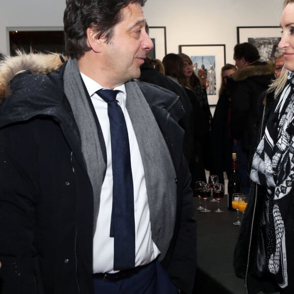 Laurent Gerra et sa compagne Christelle Bardet pendant l'exposition "Tokyo 1964 !" lors du 7ème Festival Sport, Littérature et Cinéma à l'Institut lumière à Lyon, France, le 30 janvier 2020. © Pascal Fayolle/Bestimage 