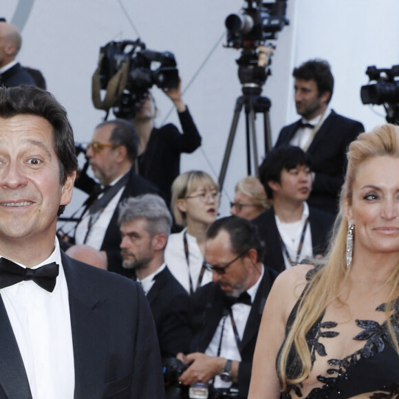 Laurent Gerra et sa compagne Christelle Bardet - Montée des marches du film de la Soirée 70ème Anniversaire lors du 70ème Festival International du Film de Cannes. Le 23 mai 2017. © Borde-Jacovides-Moreau/Bestimage 