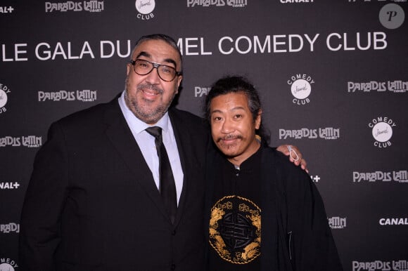 Wahid Bouzidi, Bun Hay Mean - Soirée de gala du Jamel Comedie Club au Paradis Latin avec Canal+ à Paris, le 8 octobre 2020. © RACHID BELLAK / BESTIMAGE 