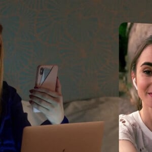 Kate Walsh, Lily Collins - Bande-annonce de la série Netflix "Emily in Paris" créée par Darren Star. Le 5 octobre 2020.