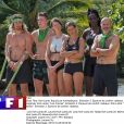 L'équipe de l'Est (Bertrand-Kamal, Loïc, Laurent, Hadja, Alexandra et Joaquina) dans "Koh-Lanta, Les 4 Terres" sur TF1 en 2020.