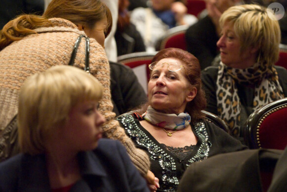 Maria Luisa Fabian, mère de Lara Fabian - Concert de Lara Fabian à Paris au Théâtre su Chatelet . Le 16 novembre 2013 