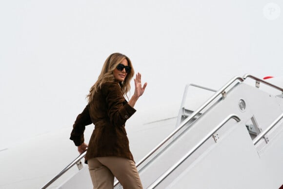 Melania Trump embarque à bord du Bright Star le 17 septembre 2020.