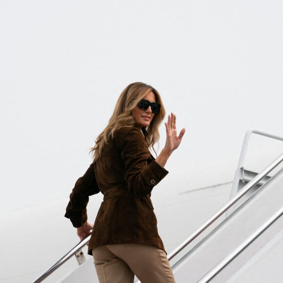 Melania Trump embarque à bord du Bright Star le 17 septembre 2020.