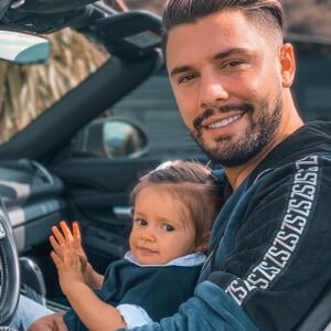 Kevin Guedj avec sa fille Ruby, le 10 octobre 2020, sur Instagram