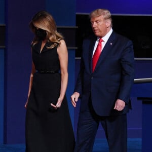 Melania Trump lors du dernier débat télévisé entre les candidats Donald Trump et Joe Biden, avant les élections présidentielles. Nashville, le 22 octobre 2020.