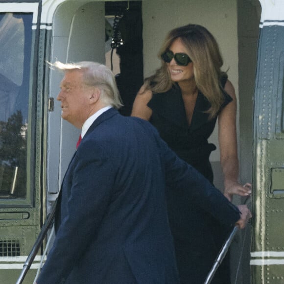 Le président Donald Trump et sa femme Melania quittent la Maison Blanche pour aller à Nashville le 22 octobre 2020.