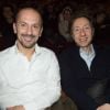 Séparation - Stéphane Bern s'est séparé de Lionel - Exclusif - Lionel Bounoua et son compagnon Stéphane Bern lors de la représentation exceptionnelle du spectacle de Franck Ferrand "Histoires d'Amour de l'Histoire" au Casino de Paris. © Guirec Coadic/Bestimage