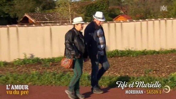 Fifi de "L'amour est dans le pré" et sa compagne Murielle dans "L'amour vu du pré", le 26 octobre, sur M6