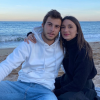 Hugo Gaston et sa petite amie Laetitia à Barcelone.