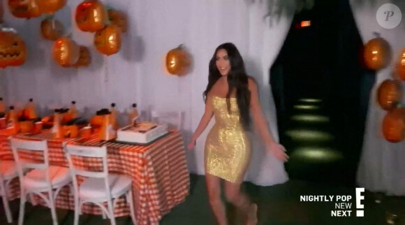 Kim Kardashian a droit à une fête surprise pour son 40 ème anniversaire, le 21 octobre 2020 à Los Angeles, visible dans l'émission "L'Incroyable Famille Kardashian".