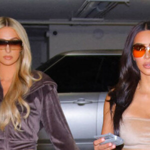 Kim Kardashian et Paris Hilton posent pour la nouvelle campagne "paparazzi Style" de SKIMS. Le 19 octobre 2020 