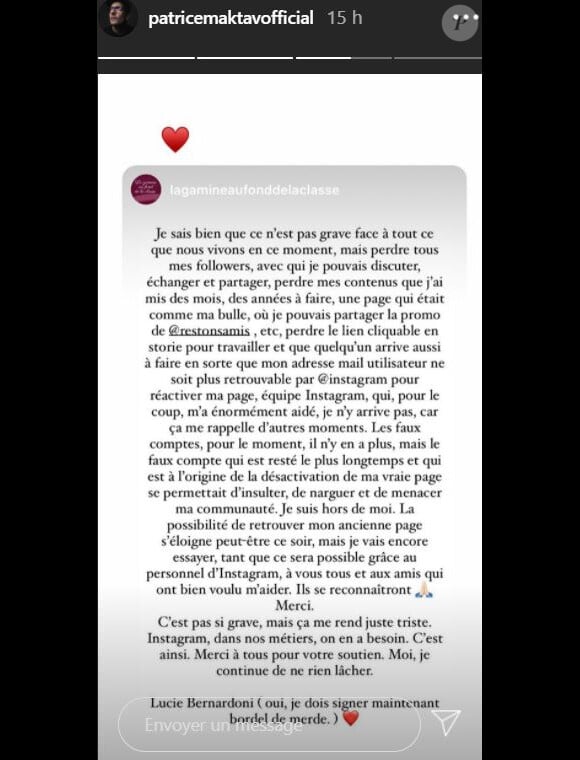 Lucie Bernardoni harcelée