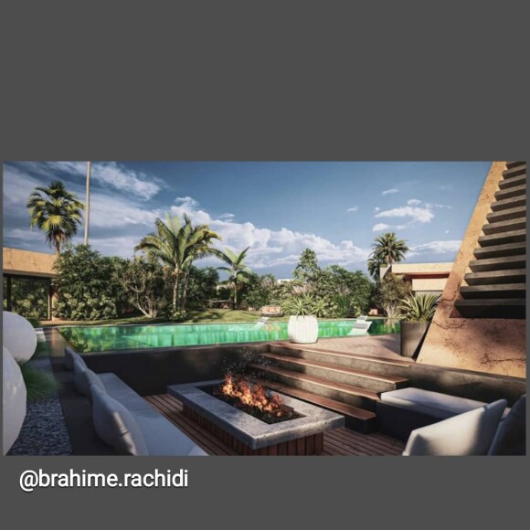 Villa Benda, la maison que Vitaa se fait construire à Marrakech, au Maroc.