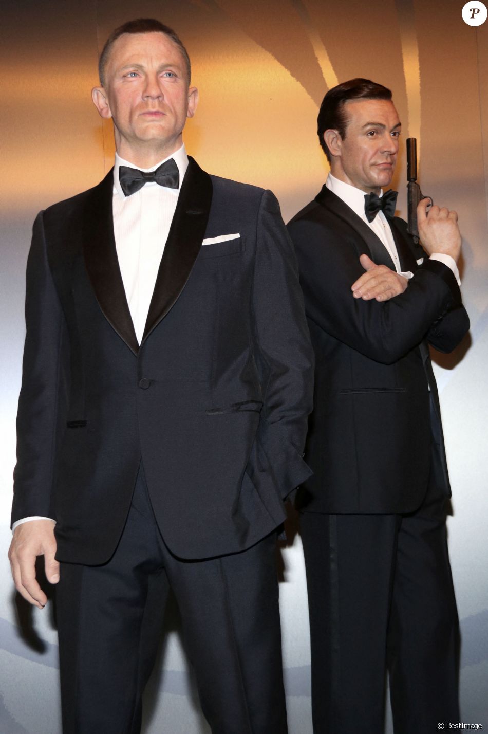 Ordre Des James Bond Avec Daniel Craig Daniel Craig et Sean Connery Wachsfiguren statues de cire de l'ancien