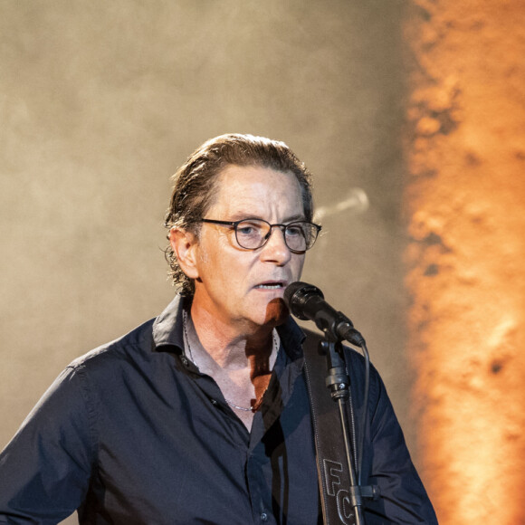 Exclusif - Francis Cabrel - Francis Cabrel en concert lors du festival de Ramatuelle le 2 aout 2018. C'est la première fois qu'il vient chanter au festival de Ramatuelle. © Cyril Bruneau/Bestimage