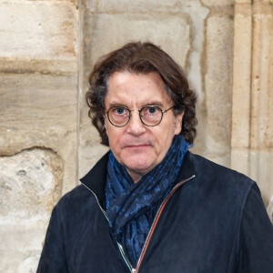 Francis Cabrel - Obsèques de Dick Rivers en l'église Saint-Pierre de Montmartre à Paris le 2 mai 2019. 