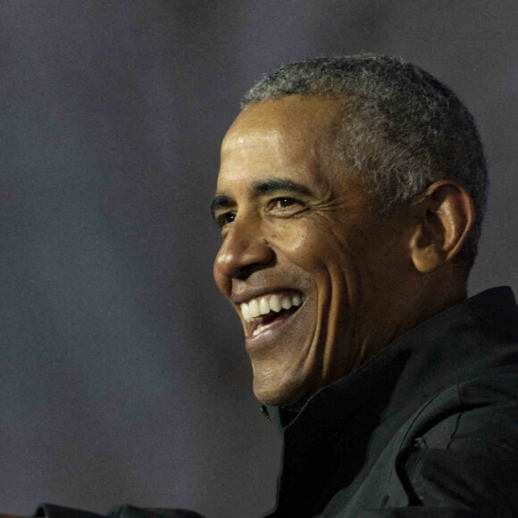 Barack Obama à Detroit, dans le Michigan, le 31 octobre 2020, pour soutenir Joe Biden. Photo by Dominick Sokotoff/SPUS/ABACAPRESS.COM)