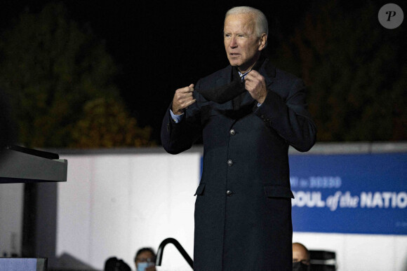 Joe Biden à Detroit, dans le Michigan, le 31 octobre 2020. Photo by Dominick Sokotoff/SPUS/ABACAPRESS.COM)