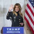 Melania Trump lors d'un meeting "Make America Great Again" à Wapwallopen en Pennsylvanie. Le 31 octobre 2020   