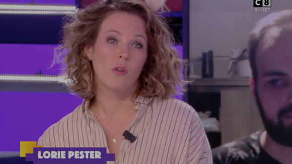 Lorie Pester évoque sa maternité dans "Touche pas à mon poste" (C8), le mardi 3 novembre 2020.