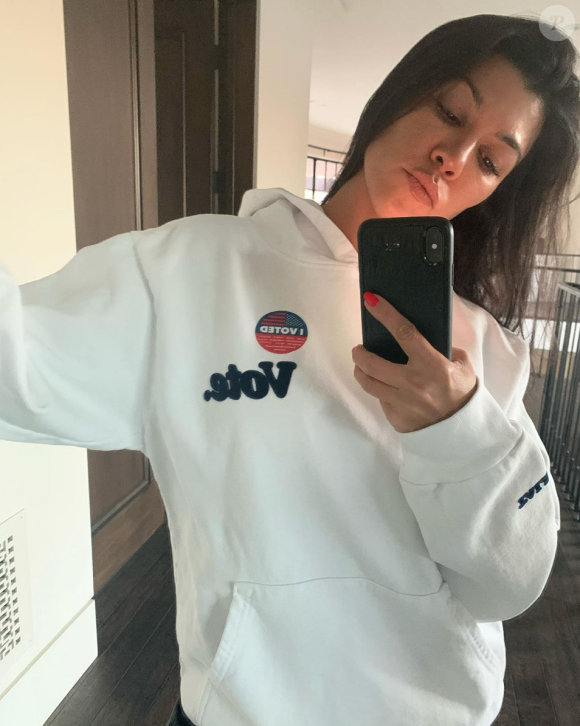 Kourtney Kardashian a voté à l'élection présidentielle américaine.