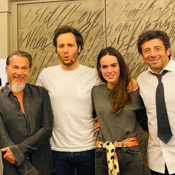 Pascal Obispo et son épouse Julie, Florent Pagny, Vianney et sa compagne Catherine Robert, Patrick Bruel sur Instagram, 2020. En coulisse de l'émission "Unis pour le Liban" diffusée sur France 2.