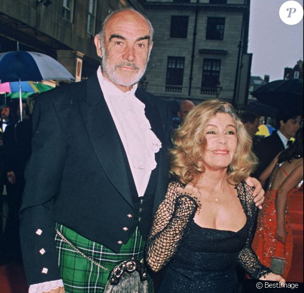Sean Connery et sa femme Micheline Roquebrune.