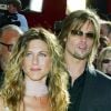 Brad Pitt et Jennifer Aniston à l'arrivée des Emmy Awards à Los Angeles. 