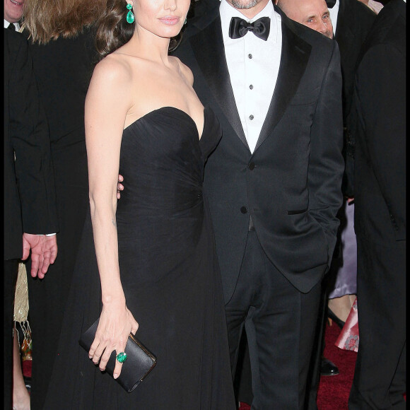 Angelina Jolie et Brad Pitt aux Academy Awards le 22 février 2009 à Hollywood. 