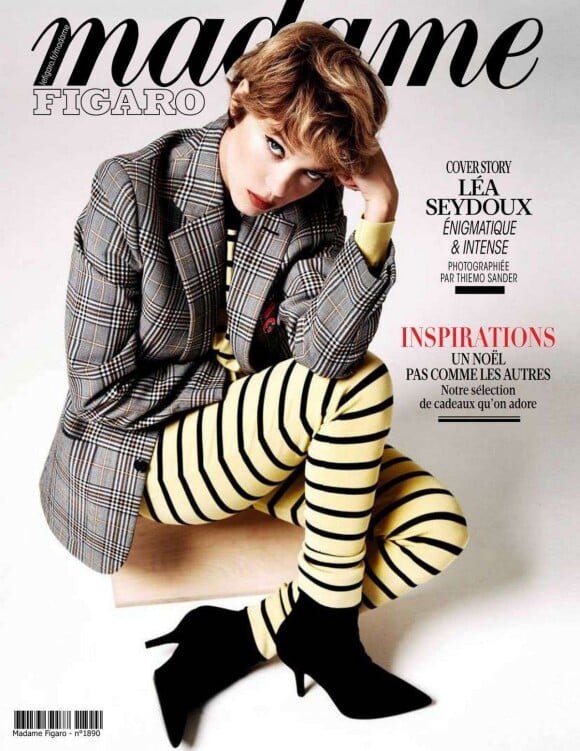 Léa Seydoux en couverture de Madame Figaro