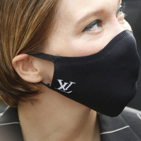 Léa Seydoux - Arrivées au défilé de mode prêt-à-porter printemps-été 2021 "Louis Vuitton" au Grand Palais à Paris. Le 6 octobre 2020 © Christophe Aubert via Bestimage 