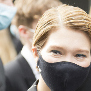 Léa Seydoux - Arrivées au défilé de mode prêt-à-porter printemps-été 2021 "Louis Vuitton" au Grand Palais à Paris. Le 6 octobre 2020 © Christophe Aubert via Bestimage 