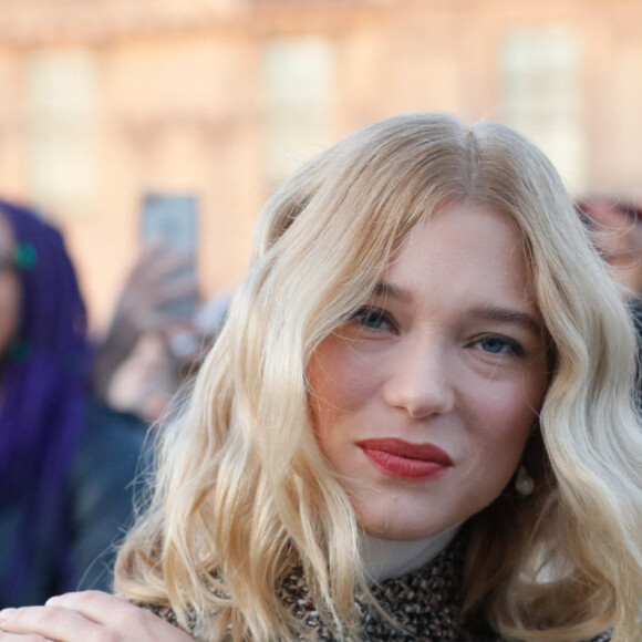 Léa Seydoux - Arrivées au défilé Louis Vuitton collection prêt-à-porter Automne/Hiver 2020-2021 lors de la Fashion Week à Paris le 3 mars 2020. © Christophe Clovis - Veeren Ramsamy / Bestimage 