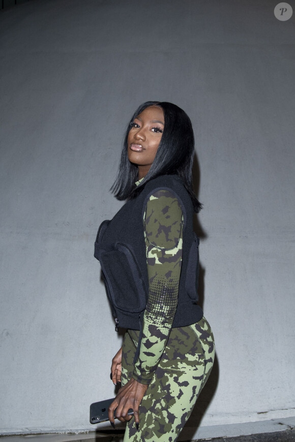 Exclusif - Aya Nakamura - People - K.West présente sa 8ème collection Yeezy au siège du Parti Communiste à Paris le 2 mars 2020.