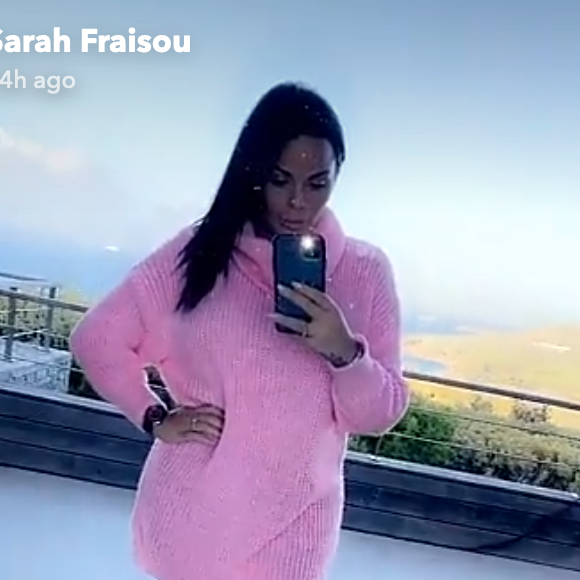 Sarah Fraisou, fière de sa nouvelle silhouette, s'affiche dans des tenues moulantes - Snapchat, 15 novembre 2020