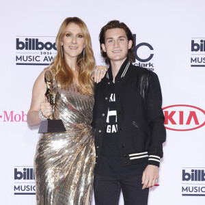 Céline Dion et son fils René Charles Angélil au press room de la soirée Billboard Music Awards à T-Mobile Arena à Las Vegas © Mjt/AdMedia via Bestimage
