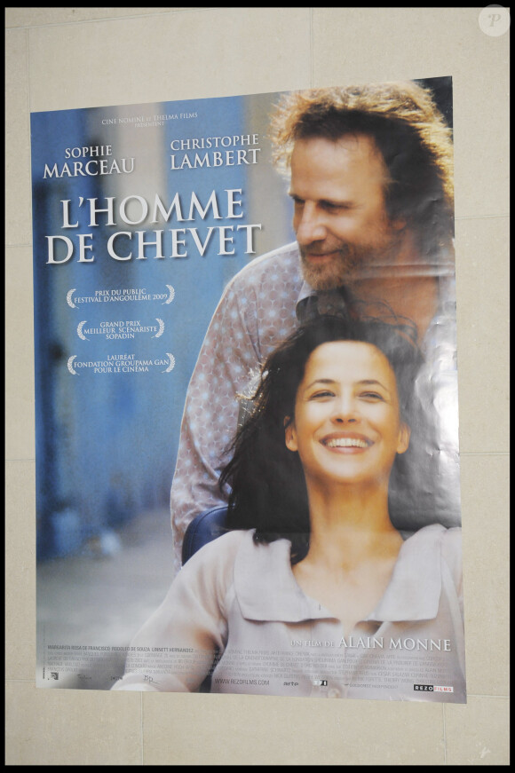 Christophe Lambert et Sophie Marceau- Première du film "L'Homme de chevet" au cinéma à Paris.