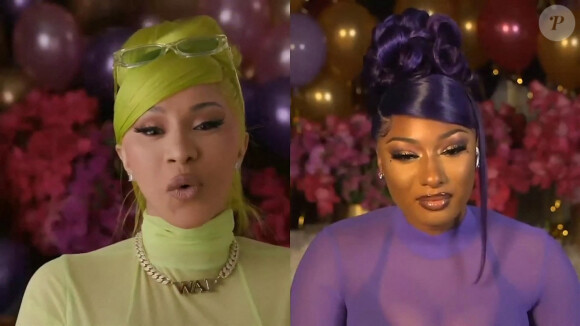 Dans les coulisses du tournage du clip "Wap" de Cardi B et Megan Thee Stallion. Los Angeles. Le 10 septembre 2020. 