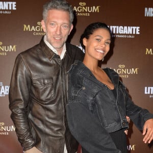 Exclusif - Vincent Cassel et sa femme Tina Kunakey lors de l'after-party Magnum du film "Les Misérables" et du film "Litigante" dans une villa lors du 72ème Festival International du Film de Cannes, l'an passé. © Veeren/Bestimage