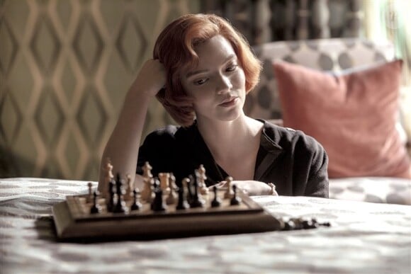 Anya Taylor-Joy dans la série "Le jeu de la dame", sur Netflix.