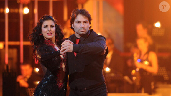 Christophe Dominici et Candice Pascal dans l'émission "Danse avec les stars". 2012.