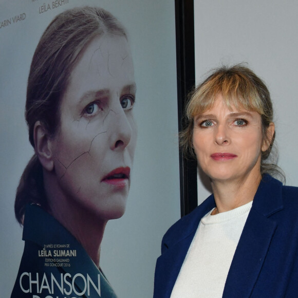 Karin Viard durant la seconde soirée de la 1ere éditon du Festival Ciné Roman à Nice le 24 octobre 2019. Pour cette seconde soirée c'est un film hors compétition qui a été projeté, "Une Chanson Douce" réalisé par Lucie Berleteau, d'après le roman de Leïla Slimani. © Bruno Bebert/Bestimage