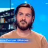 Jean-Luc Reichmann au téléphone avec Karine Ferri dans "Les 12 coups de midi" - TF1, 25 novembre 2020