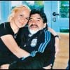 Diego Maradona et sa fiancée Veronica Ojeda en 2010.