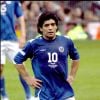 Diego Maradona - Match de football organisé pour lever des fonds pour l'Unicef, Stade Old Trafford à Manchester.