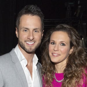 Exclusif - Christian Millette et Laure Pester (Lorie) - Backstage de l'enregistrement de l'émission "La Chanson secrète 4" sur TF1, à Paris. Le 17 décembre 2019. © Gaffiot-Perusseau / Bestimage