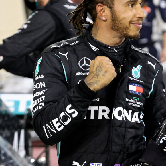 Lewis Hamilton, Mercedes-AMG Petronas F1, 1st position, in Parc Ferme - Grand Prix automobile de Bahreïn 2020, le 29 novembre 2020. © Motorsport / Panoramic / Bestimage